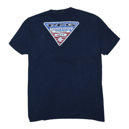 Columbia Mens Blue 2XL PFG Graphic Fishing T-Shirt