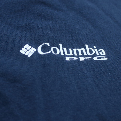 Columbia Mens Blue 2XL PFG Graphic Fishing T-Shirt