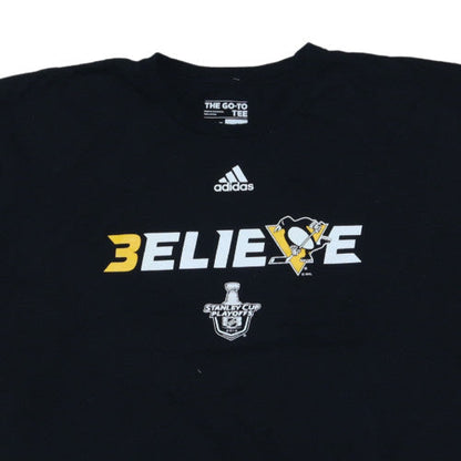Adidas Men's Black 3XL Sports Graphic T-Shirt Stanley Cup 2018