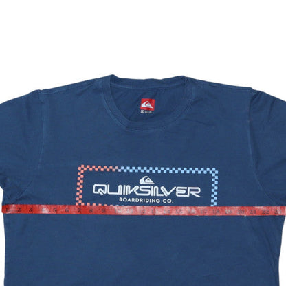 Quiksilver Men's Blue XL Graphic Surf T-Shirt Cotton Casual