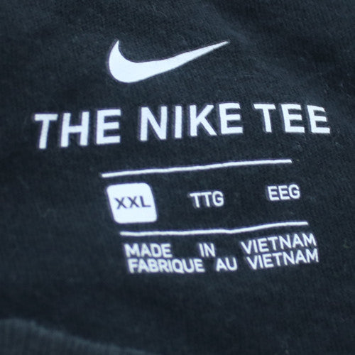 Nike Men's Black 2XL Cotton Crew Neck Short Sleeve T-Shirt