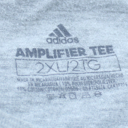 Adidas Mens Grey 2XL Amplifier Sports Logo T-Shirt