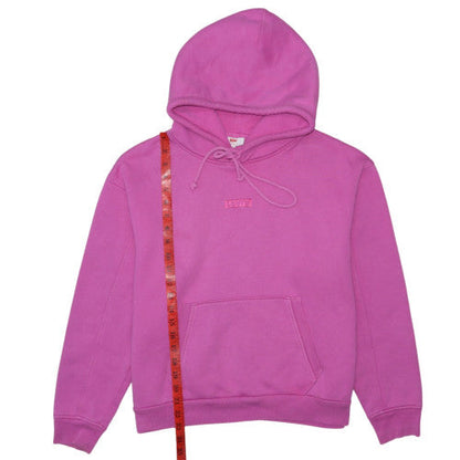 Levi's Womens Pink Pullover Hoodie Medium Cotton Blend