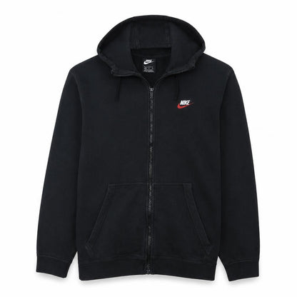 Nike Men's Black XL Full Zip Hoodie with Logo