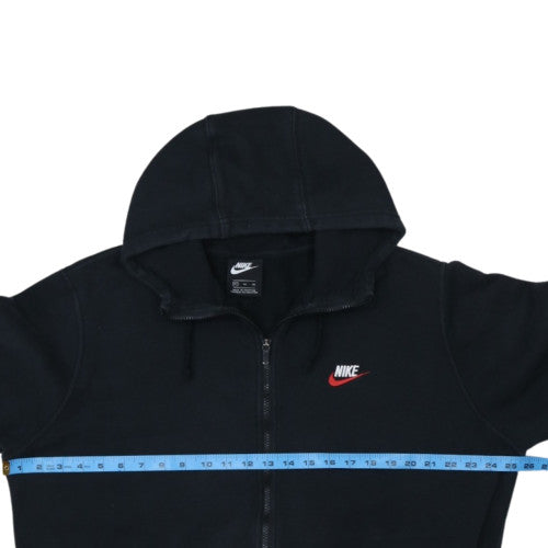 Nike Men's Black XL Full Zip Hoodie with Logo