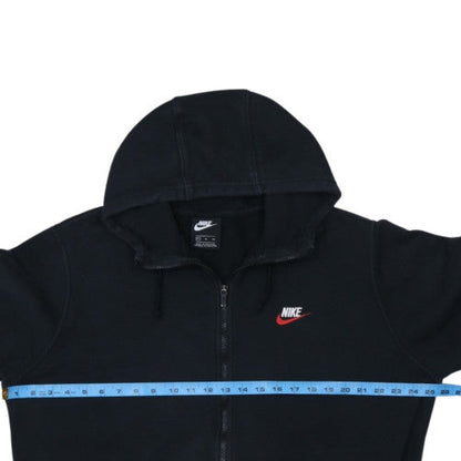 Nike Men's Black XL Full Zip Hoodie with Logo