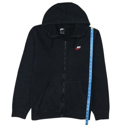 Nike Men's Black XL Full Zip Hoodie with Logo