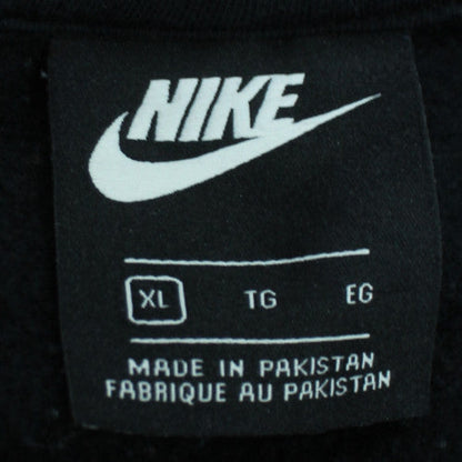 Nike Men's Black XL Full Zip Hoodie with Logo