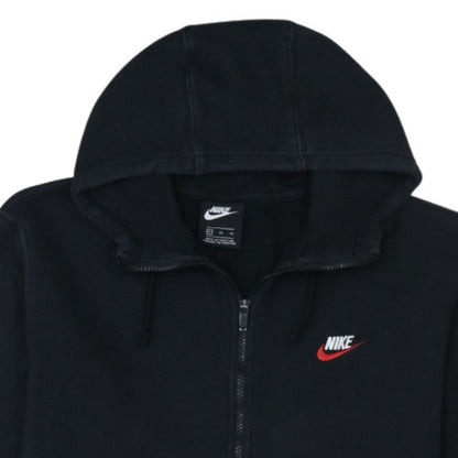 Nike Men's Black XL Full Zip Hoodie with Logo