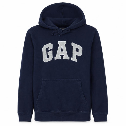 Gap Womens Navy Blue Pullover Hoodie Small Cotton Blend