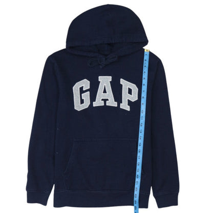 GAP Womens Navy Blue Pullover Hoodie Small Cotton Blend