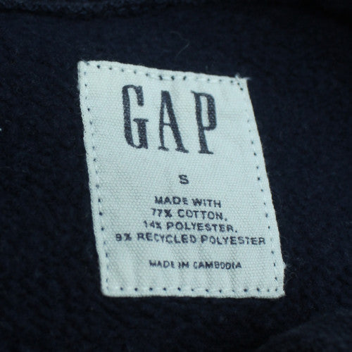 GAP Womens Navy Blue Pullover Hoodie Small Cotton Blend