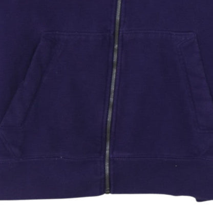 Russell Men’s Purple Full Zip Hoodie XL Fleece Cotton Blend