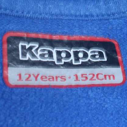 Kappa Boys Blue & Black Full Zip Hoodie 12 Years Cotton Blend