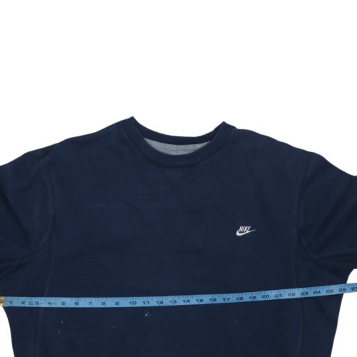 Nike Men's Navy Blue XL Crew Neck Fleece Sweatshirt Classic Pullover