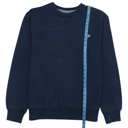 Nike Men's Navy Blue XL Crew Neck Fleece Sweatshirt Classic Pullover