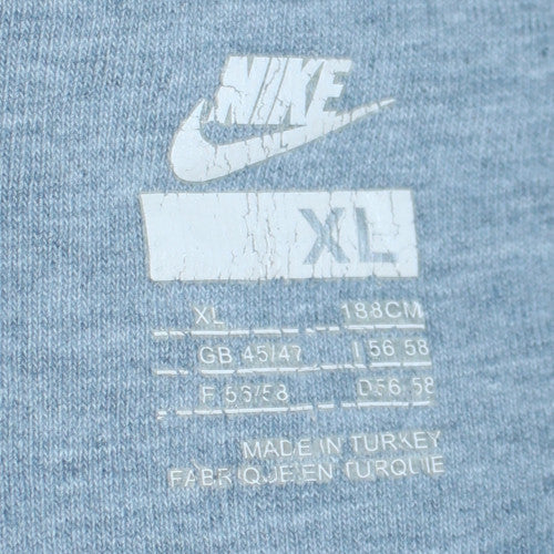 Nike Men's Navy Blue XL Crew Neck Fleece Sweatshirt Classic Pullover