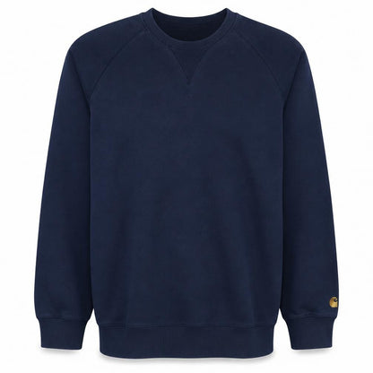 Carhartt Men's Blue Crew Neck Pullover Sweatshirt Size L