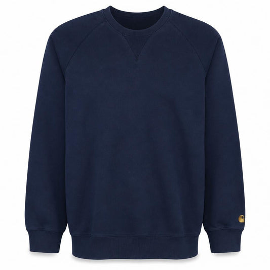 Carhartt Men's Blue Crew Neck Pullover Sweatshirt Size L
