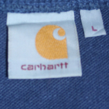 Carhartt Men's Blue Crew Neck Pullover Sweatshirt Size L