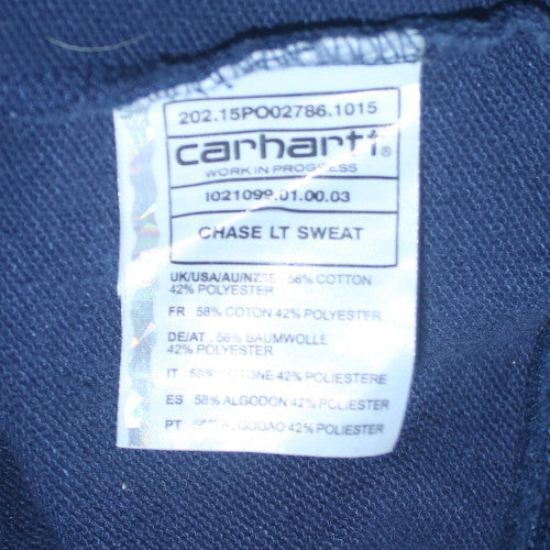 Carhartt Men's Blue Crew Neck Pullover Sweatshirt Size L