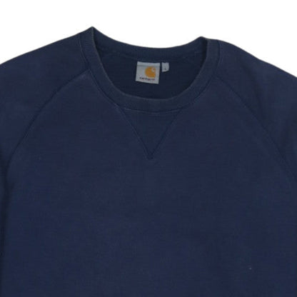 Carhartt Men's Blue Crew Neck Pullover Sweatshirt Size L