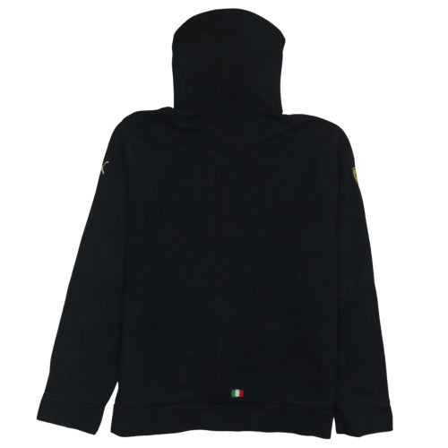 Puma Ferrari Men’s Black Full Zip Hoodie L Graphic Motorsport