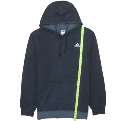Adidas Men's Black Medium Pullover Fleece Hoodie Sweatshirt