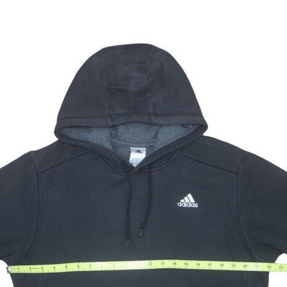 Adidas Men's Black Medium Pullover Fleece Hoodie Sweatshirt