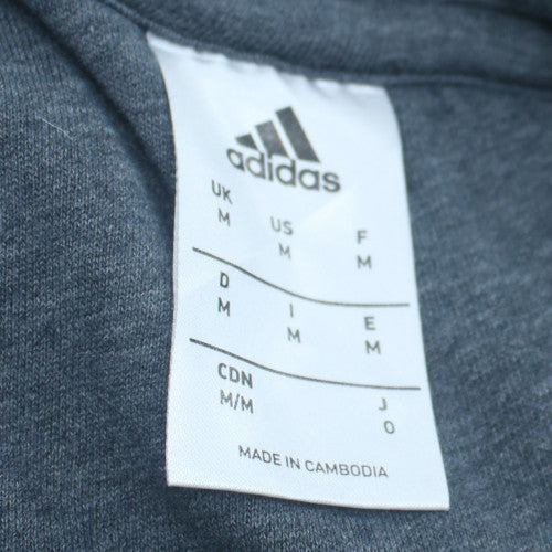 Adidas Men's Black Medium Pullover Fleece Hoodie Sweatshirt