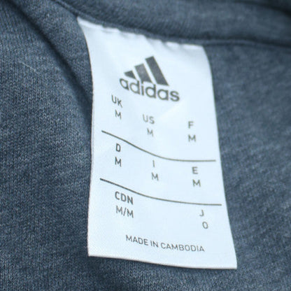 Adidas Men's Black Medium Pullover Fleece Hoodie Sweatshirt