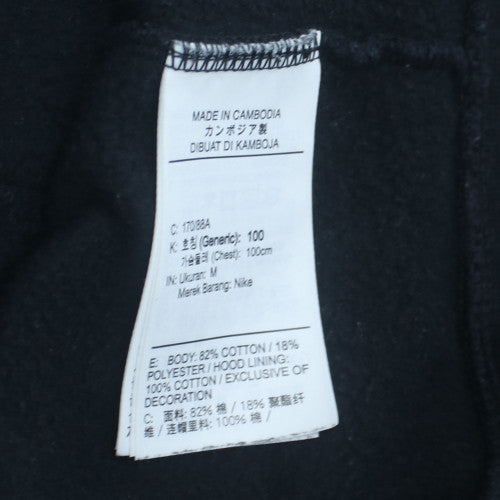 Nike Men's Black Full Zip Hoodie M Sportswear Fleece Sweatshirt