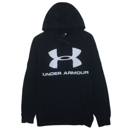 Under Armour Men's Black Pullover Hoodie L Logo Fleece Sportswear