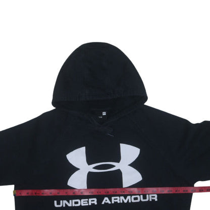 Under Armour Men's Black Pullover Hoodie L Logo Fleece Sportswear
