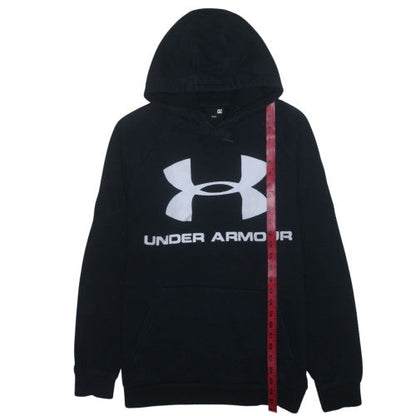 Under Armour Men's Black Pullover Hoodie L Logo Fleece Sportswear
