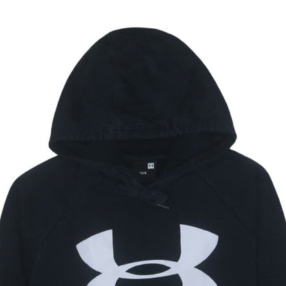 Under Armour Men's Black Pullover Hoodie L Logo Fleece Sportswear