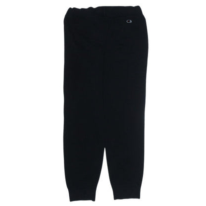 Champion Men's Black Jogger Sweatpants L Fleece Elastic Waist