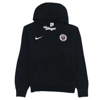 Nike Men's Black Pullover Hoodie M Logo Fleece Football Sweatshirt