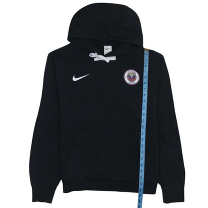 Nike Men's Black Pullover Hoodie M Logo Fleece Football Sweatshirt