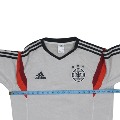 Adidas Mens Grey Germany Long Sleeve Sweatshirt M Football Retro