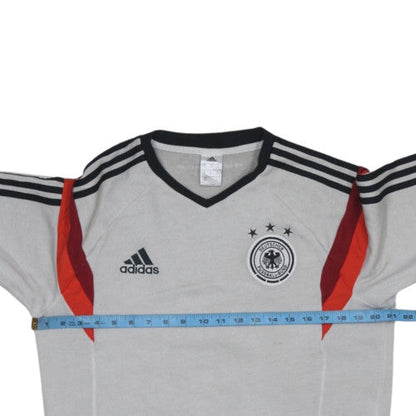 Adidas Mens Grey Germany Long Sleeve Sweatshirt M Football Retro