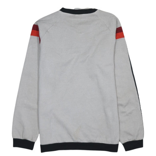 Adidas Mens Grey Germany Long Sleeve Sweatshirt M Football Retro