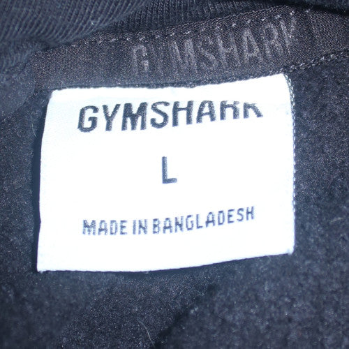 Gymshark Men's Black Pullover Hoodie Size L Regular Fit