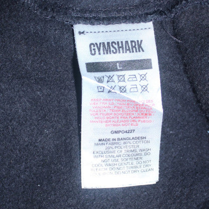 Gymshark Men's Black Pullover Hoodie Size L Regular Fit