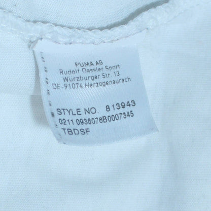 Puma Men's White Small Logo Graphic Sports T-Shirt