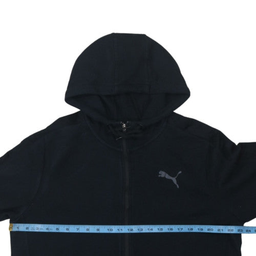 Puma Men's Black XL Full Zip Hoodie Fleece Sweatshirt