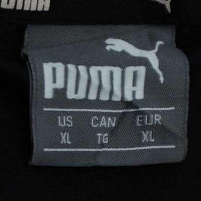Puma Men's Black XL Full Zip Hoodie Fleece Sweatshirt