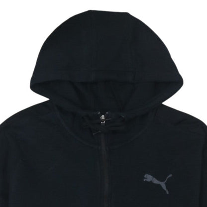 Puma Men's Black XL Full Zip Hoodie Fleece Sweatshirt