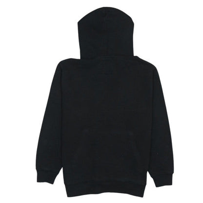 Vans Boys Black XL Pullover Hoodie with Logo Print and Kangaroo Pocket