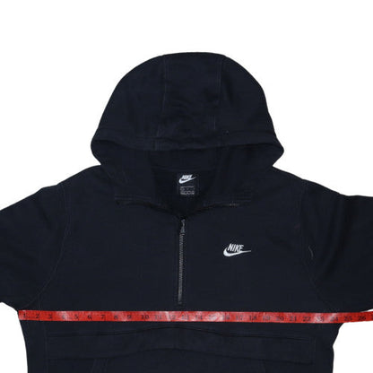 Nike Men's Black L 1/2 Zip Pullover Hoodie Sweatshirt